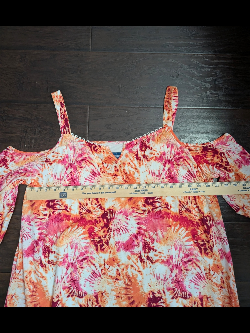 Caribbean Joe Tie-Dye Cold Shoulder Dress - Picture 11 of 11